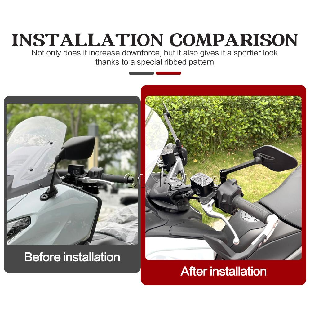 New Motorcycle Rearview Mirrors Handlebar Mirror Bar End Rear View Mirror For Yamaha TMAX560 T-MAX560 T-MAX TMAX 560 2025 2026