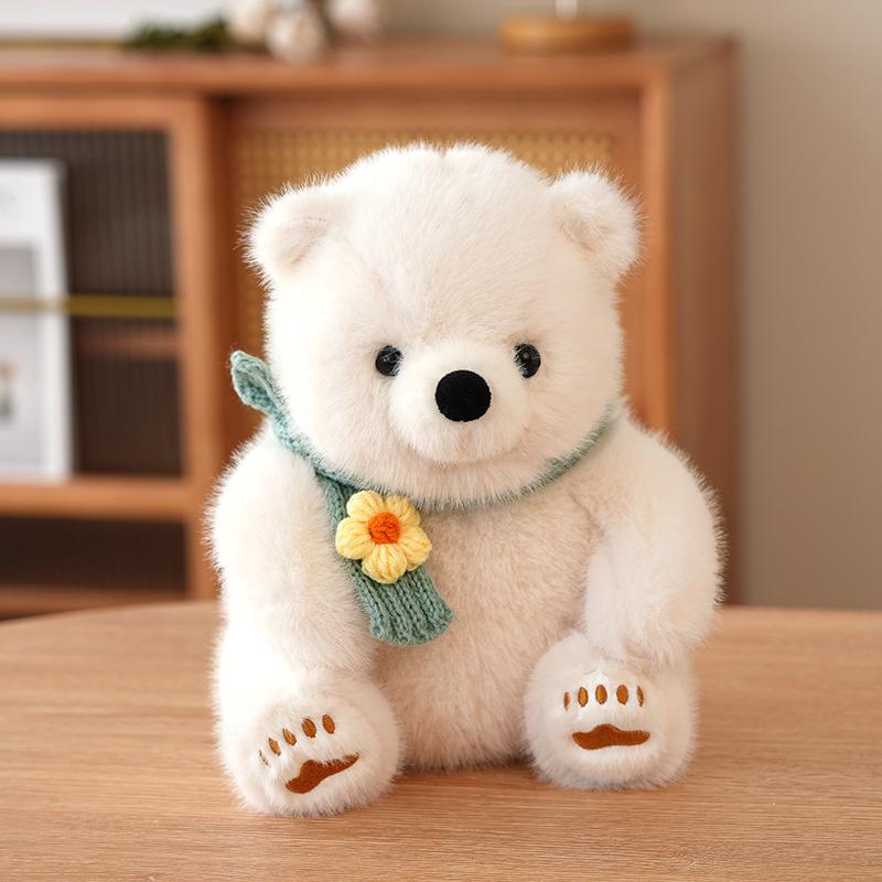 

Cute national treasure giant panda polar bear doll plush toy simulation sitting panda doll children s birthday gift 22cm