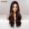 Long Wavy HairTypeWigs for Women Dark Brown with Blonde Highlights Cosplay Party Fashion TypeWig