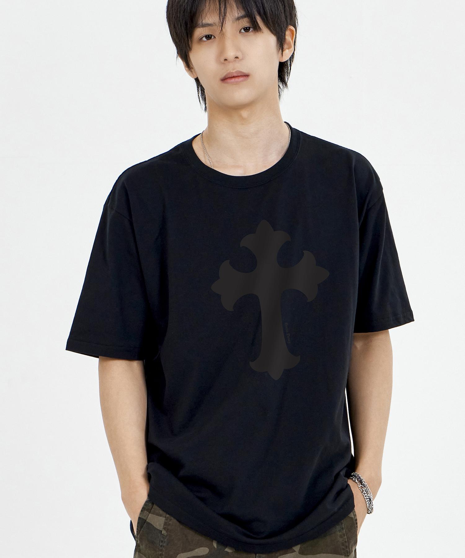 Biel Cross Short Sleeve Tee Black Charcoal M