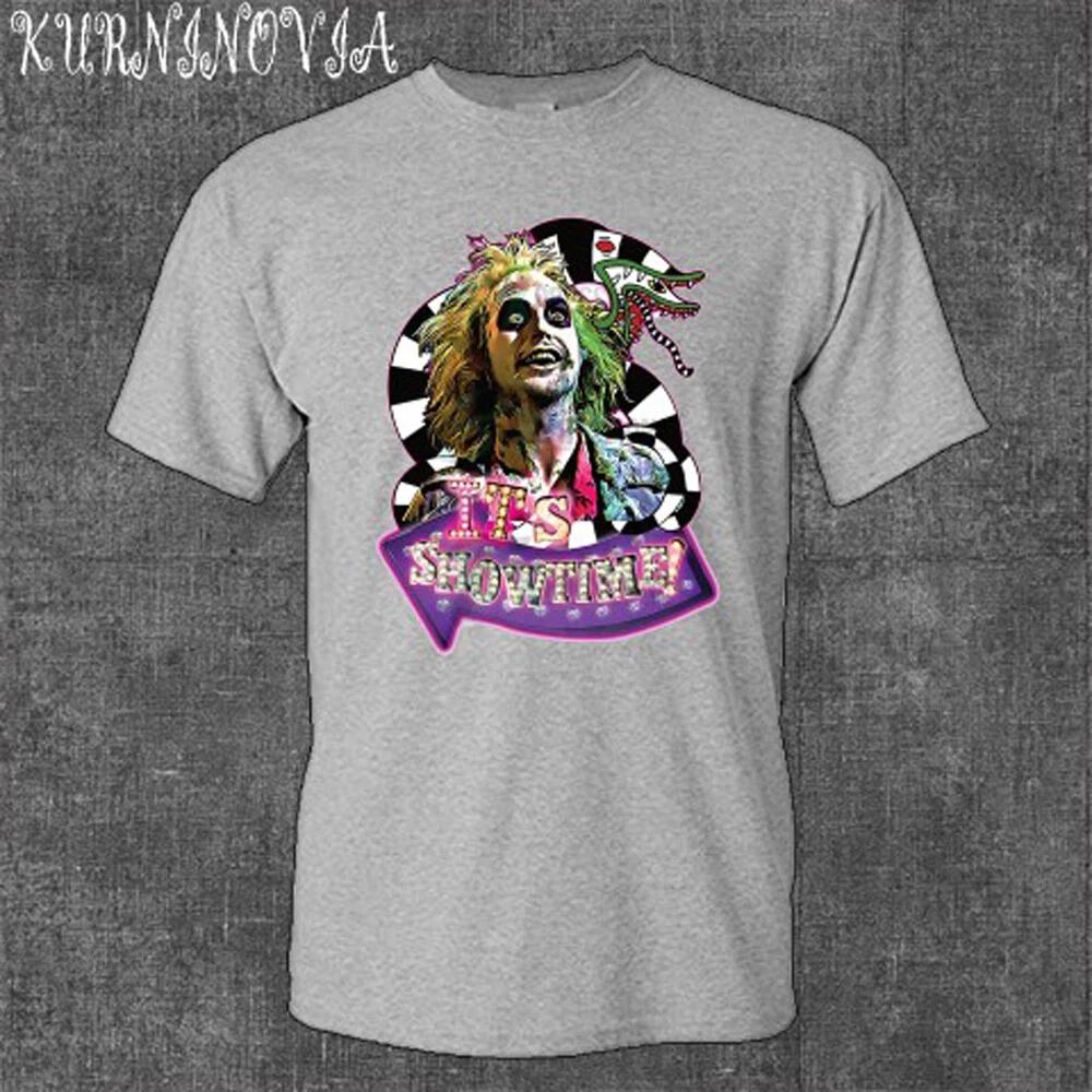 Beetlejuice It s Showtime Movie Men s Gray Size S to 5XL XL