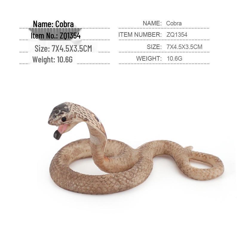 Reptile Simulation: Snake Wildlife Toy - Children's Cognitive Decor Model