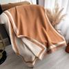 Autumn And Winter Simple Plain Color Soft Thickened Imitation Cashmere Scarf Women'S Elegant Versatile Double-Sided Contrasting Shawl Scarf