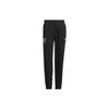 Knitted Sweatpants Men's Black Moderate Straight Fit Pants IA2001