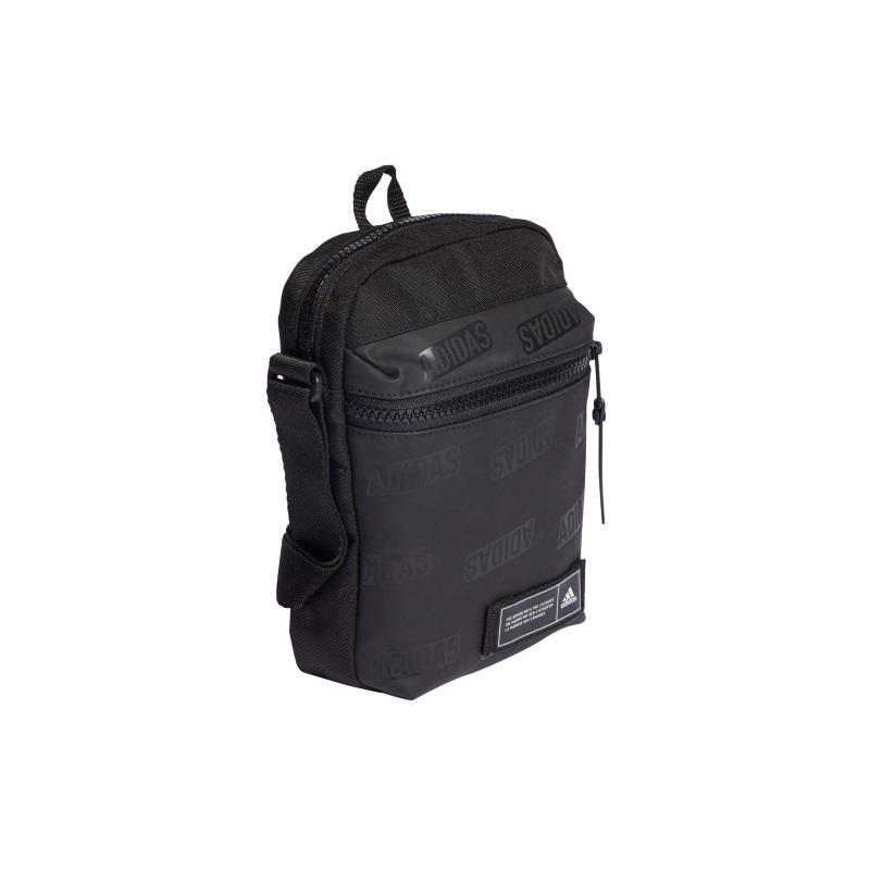 Adidas Eco friendly Polyester Fiber Flat Woven Fabric Shoulder Bag, Crossbody Bag Regular Unisex Black Adidas HY0742