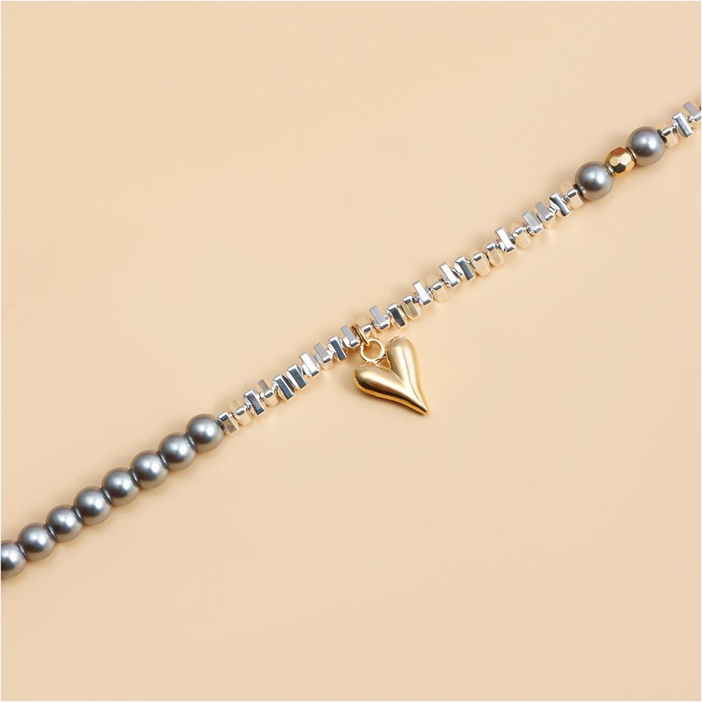 Beads Necklaces Clavicle Chain Necklace Stylish Beads Necklace Female Party Neck Chain Alloy Texture Present for Women