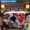 Tokyo anime Artwork 3pcs K-pop music group Bedding set,Ideal for Bedroom, Dormitory,Including Duvet Cover And 2pcs Pillowcases,Fan gifts