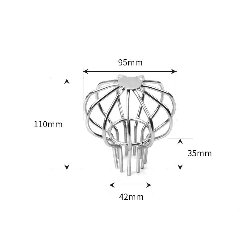 304 Stainless Steel Anti-Clog Roof Drain Insert - Thickened Round Design for Garden & Outdoor Rainwater Management