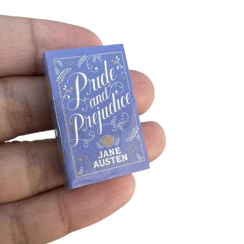6Pcs/Set 1:12 Dollhouse Miniature Classical Book Dollhouse Study Scene Mini Model Props Cannot Flip Pages Of Mini Books Toys