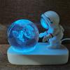 Creative 3D Astronaut Crystal Ball Led Night Light for Children Bedroom Planet Space Solar System Lamp USB Christmas Kid Gift