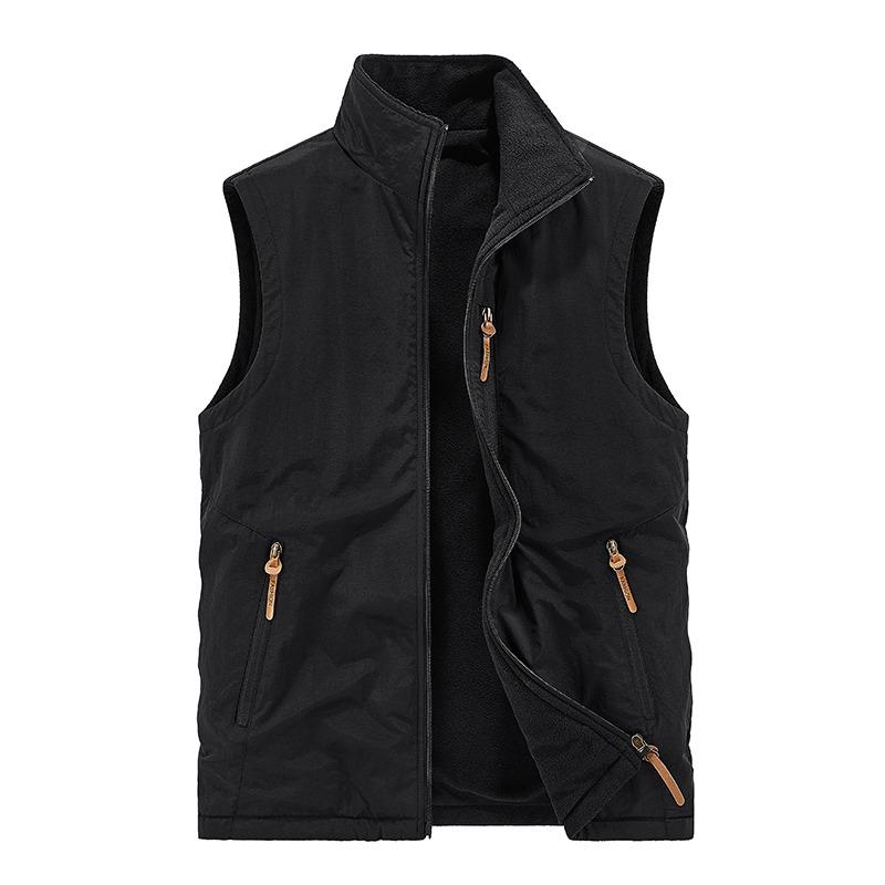Polar  Double-sided Vest for Men Autumn and Winter Outdoor Loose Casual Sports  Jacket