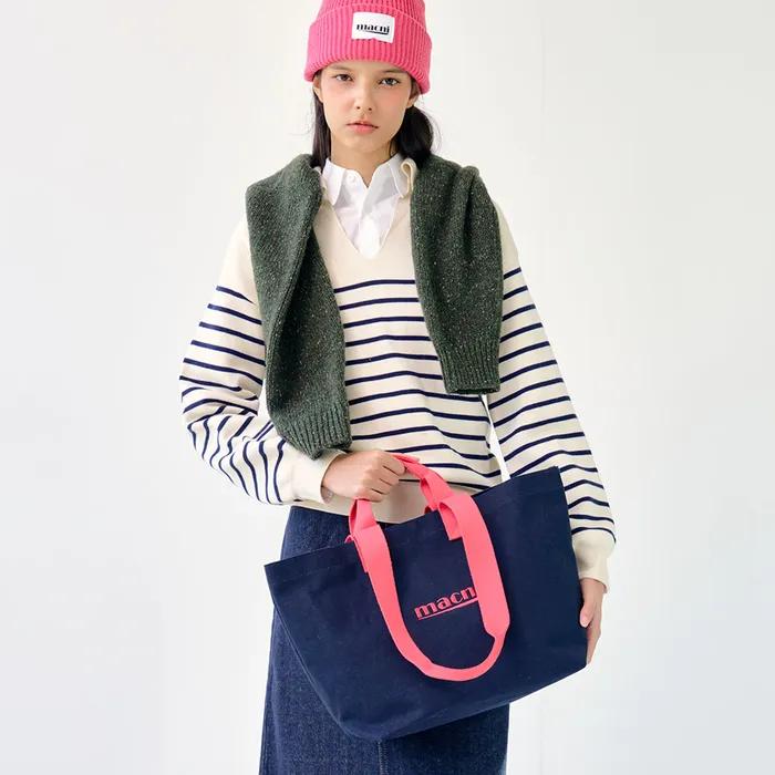 CANVAS TOTE BAG CORAL