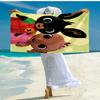 Ultra-Soft Beach Towel with Bing Theme,Ideal for Pool - Camping, Diving - Perfect Travel Essential, Vibrant Beach Towel.