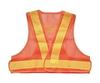 TRUSCO Mesh Safety Short 420mm Length Vest, Length, Orange/Yellow,