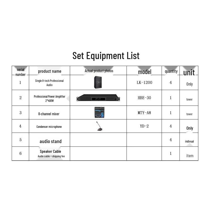 Weishu LK-1200 Professional PA System with 8-inch Speaker (CN Version)