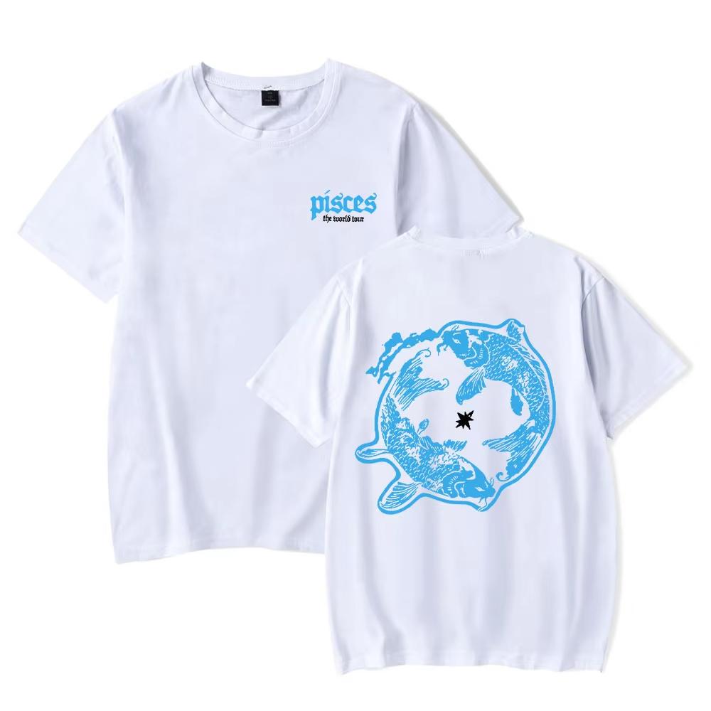James Arthur merch Pisces tour Tshirt music Outfits Short Sleeve Shirt Menwomen Fashion Tops Springsummer new Casual Vintage