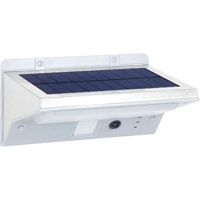 Waterproof Outdoor Solar Wall Spotlight with Detector - LUMI JARDIN - 21 LEDs - 330 Lm - Swiveling Head At 120°C