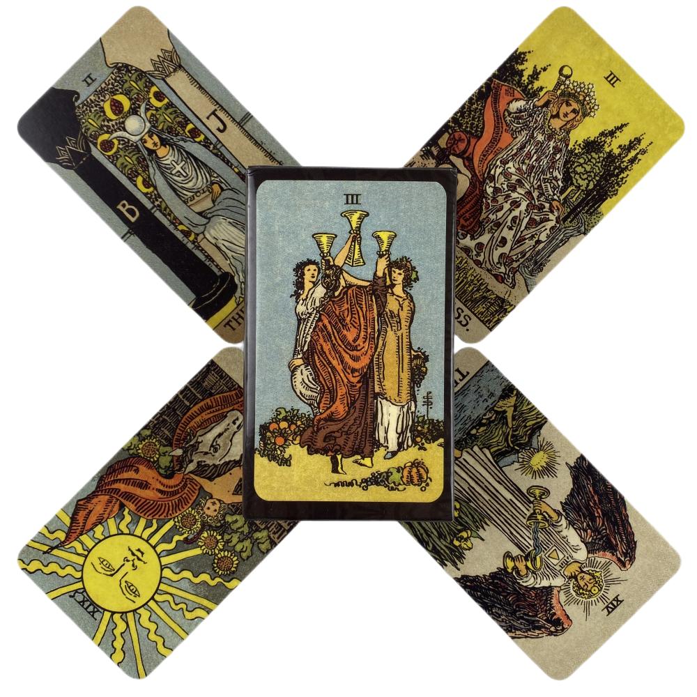 Carte Tarocchi Classiche The Rider Con Divinazione Mazzo Tarocchi per Uso Personale Versione Completa Inglese Mazzo Oracoli per Gioco da Tavolo