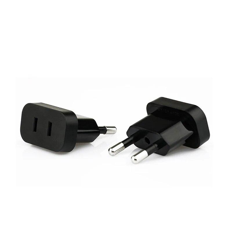 1 ks 4,0 mm/4,8 mm Adaptér napájecí zástrčky US na EU Euro Evropa Zástrčka Napájecí adaptér Cestovní adaptér Měnič napětí Zásuvka