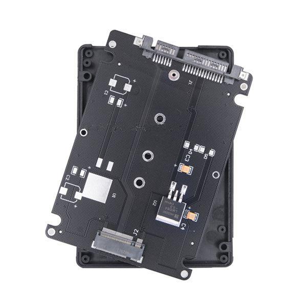 M.2 NGFF SSD To 2.5-inch SATA3 Adapter, Black PCB