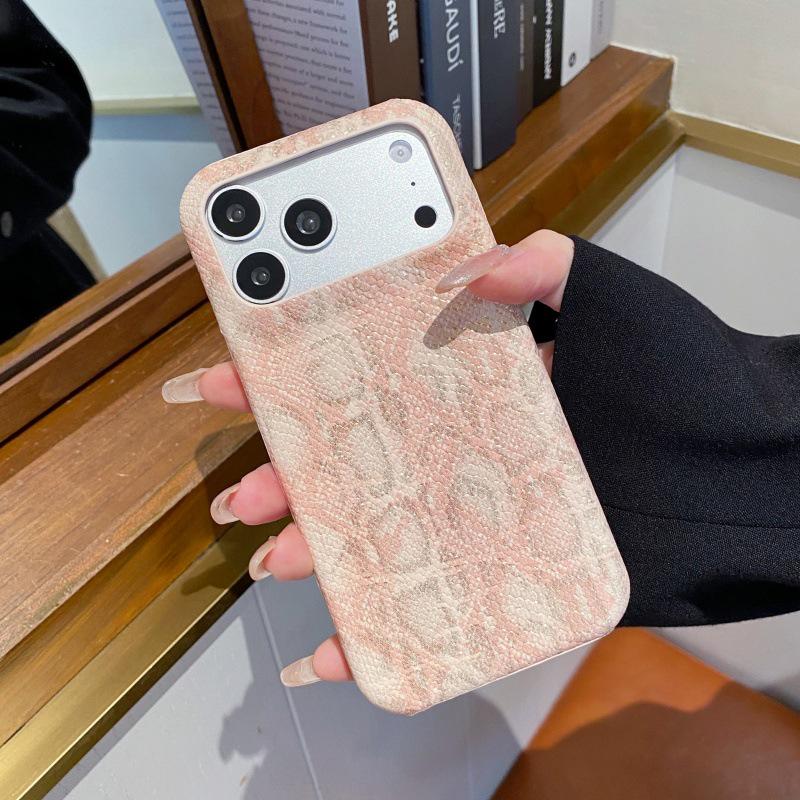 

Lux Snake Skin Pattern Semi-Wrapped Oil Edge iPhone Case for 17 Air/16 Pro/15/14/13 iPhone 14 Pro Max