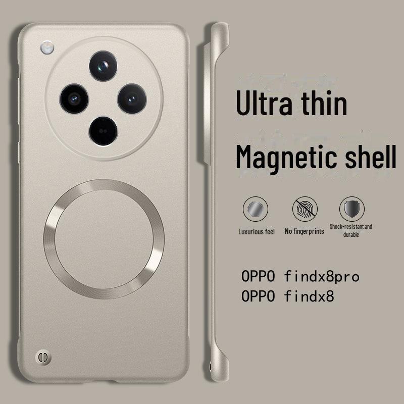 

Ультратонкий чехол с магнитной присоской для Oppo Find X8/X8 Pro - защитный чехол без полей для телефона FindX8