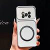 Upgraded Big Lens Protection Case for Xiaomi POCO X3 Pro,X3 NFC Luxury Leather Casing with Magnetic Ring