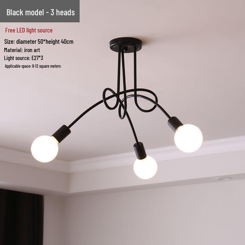 

Nordic Modern Ceiling Light for Bedroom, Study, Living Room, Restaurant, and Homestay - Creative Atmospheric Lighting Warm Light