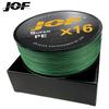 JOF16 12-strand PE Braided River & Saltwater Fishing Line 500m Abrasion-Resistant Smooth-Running High-Strength Long-Cast