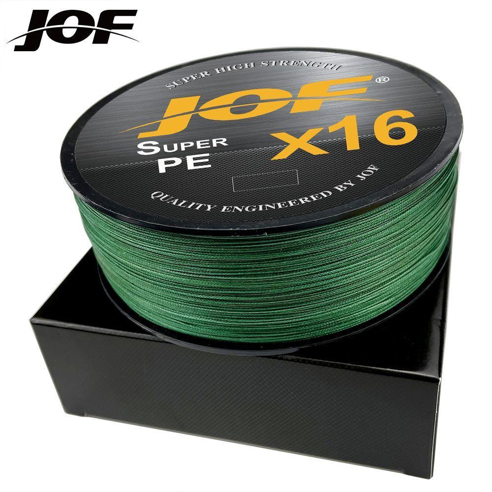 JOF16 12-strand PE Braided River & Saltwater Fishing Line 500m Abrasion-Resistant Smooth-Running High-Strength Long-Cast