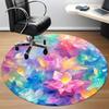 1pc Floral Harmony Office Round Area Rug, Indoor Mat Suitable ForOffice, Under Office Chairs Bedroom Living Room Home Decor, Room Decot094