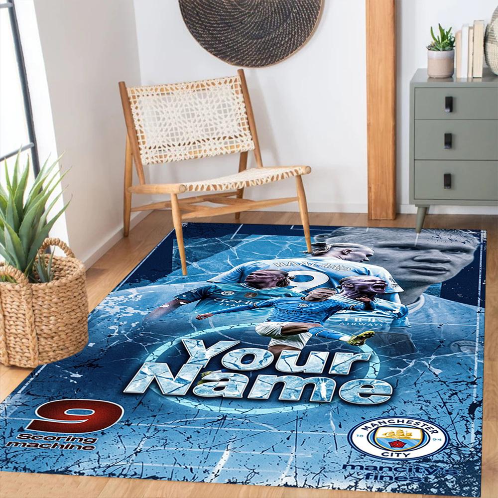 Haaland Personalized Name Floor Rug Office Rug Suitable For Dormitory Dining Room Decorate Room Hallway Antislip Carpet Decorate Offices