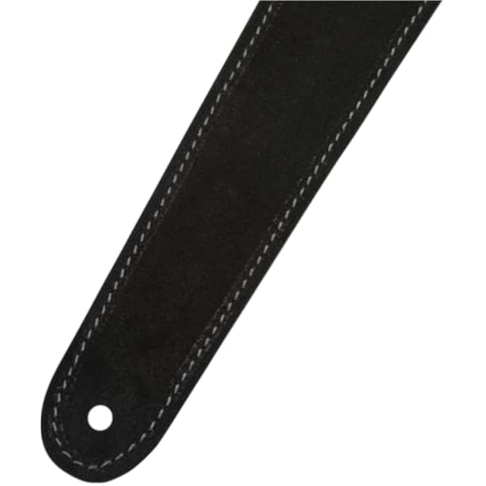 Fender Strap 2” Suede Strap, Black/Gray, Reversible
