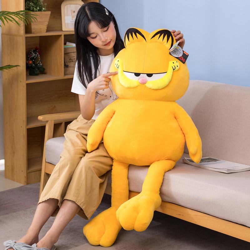 Large Plush Cat Doll Realistic Tiger Striped Lazy Ugly Cute Stuffed Animal Pillow Soft Toy Gift For Kids And Adults
