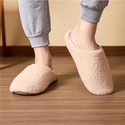 Men And Women Same Style Home Silent Non-slip Soft Bottom Cotton Slippers