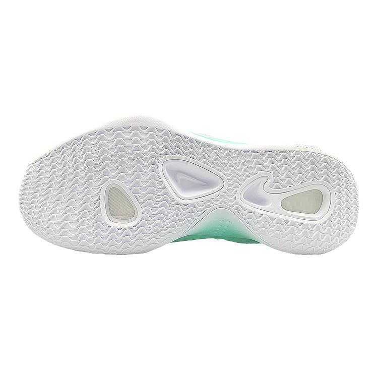Nike Hyperdunk 10 Cushioning Slip Resistant Abrasion Resistant Low Top Basketball Shoes Men's White Green AR0465-100(Team47-HD)