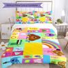 3pcs Hey Duggee Bedding Set Duvet Cover Closure Includes 1 Duvet Cover & 2 Pillowcases, Soft and Comfortable for All Seasons.