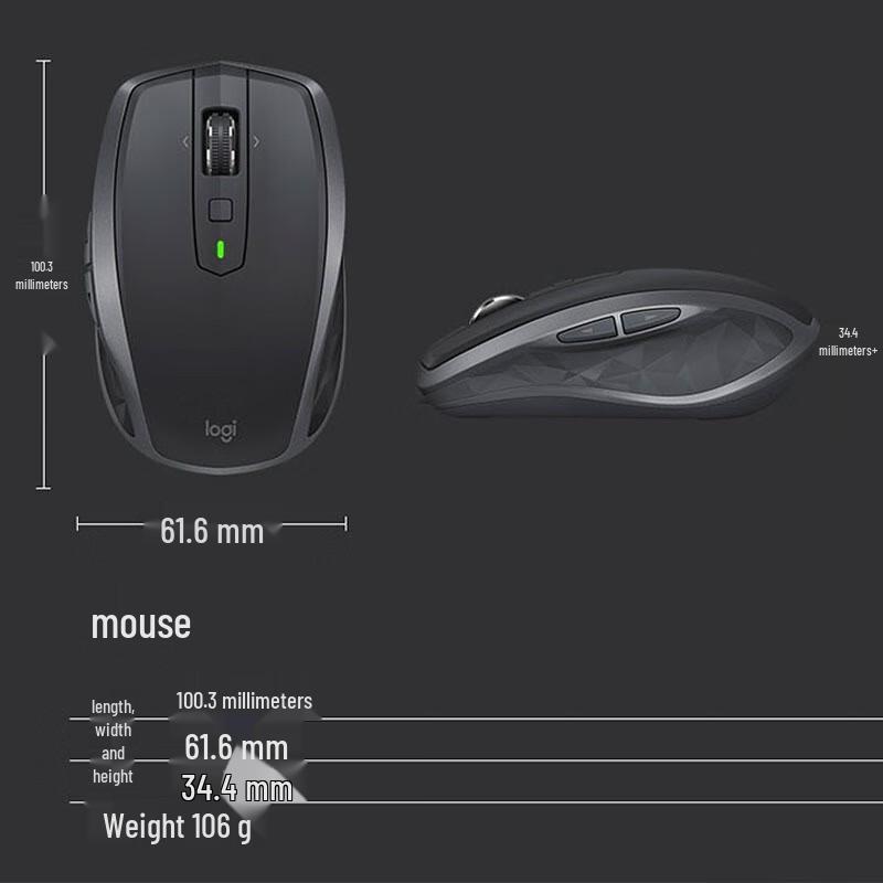Logitech Anywhere 2S Multi-Device Wireless Mouse