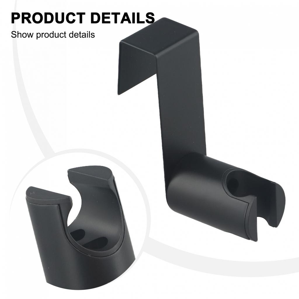 Easy Hook Design Black Bidet Sprayer Holder for Wall/Tank Mounting In Bathroom