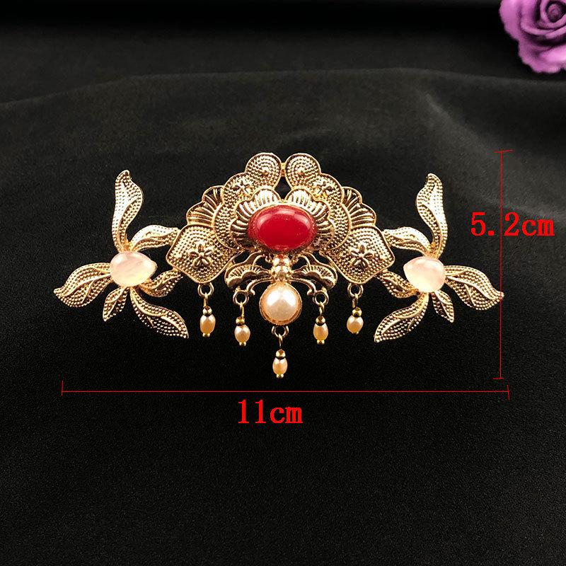 Ancient Style Hanfu Hair Crown: Fairy Tassel Step-Shaking Headdress and Wig Hairpin
