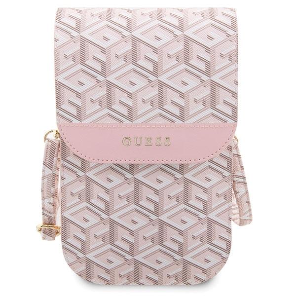 Guess Handbag Guwbhgcfsep Pink/Pinkgcube Stripe