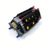 Moc V16 Transparent Building Block Engine Six-Speed Transmission Mechanical Group Kid Model Education Toys Gifts Building Block