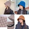 Knitted Bucket Hat For Women With Breathable Windproof Fabric In Autumn Winter