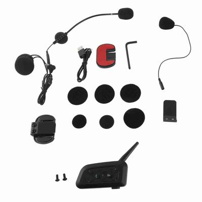 Fone de Ouvido Bluetooth para Motocicleta 2 Pessoas Full Duplex Sem Fio Fone de Ouvido para Capacete com Chamada Automática