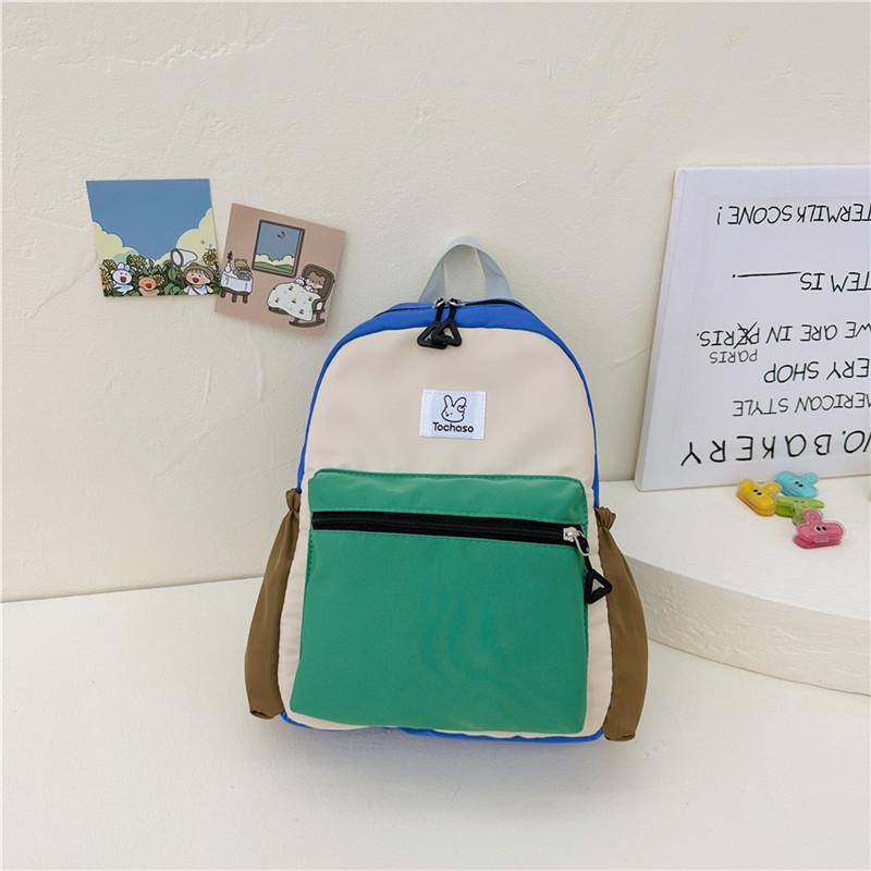 Stylish And Colorful Kindergarten Backpack Lightweight Cute Canvas School Bag For Kids