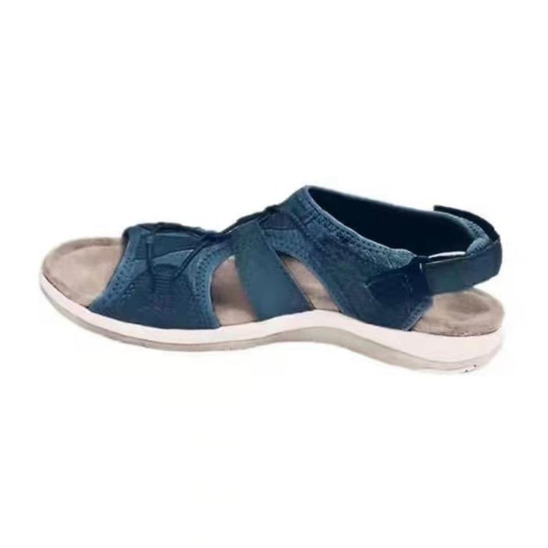 Fashion New Women Outdoor Beach Wedges Sandals Women Low Top Round Toe Casual Shoes Sports Comfortable Fish Mouth Opened Toe Sandals