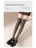 Women's Over-the-Knee Slouchy Boots Socks - Autumn/Spring, Loose Fit, Plus Size, Vertical Stripes