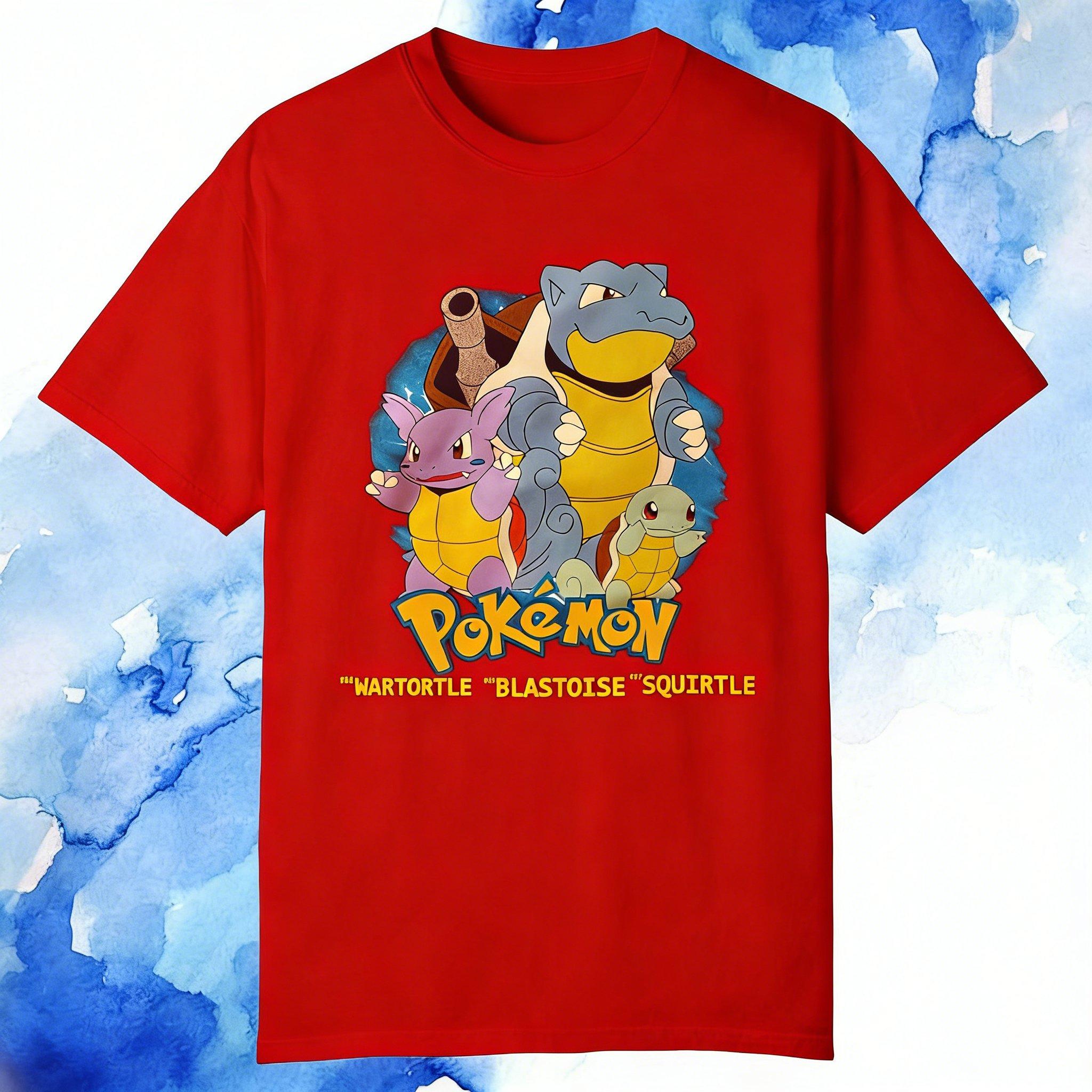 

Summer 2026 Blastoise Pokemon Anime T Shirt Man Women Cotton Short Sleeve Tee Streetwear Y2k Clothes Oversized Casual Top Unisex S