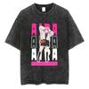 Washed Japanese Anima Dandadan Tshirt Retro Yk Short Sleeves Harajuku Casual Cotton Tshirt Oversized Trendy Unisex Tshirt