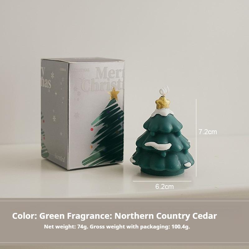 Christmas Scented Candle Fragrance Atmosphere Simulation Handmade Christmas Tree